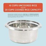 Elite Gourmet 10-Cup Electric Rice Cooker - Black