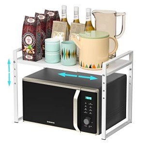 Adjustable Extendable Microwave Oven Rack Organizer