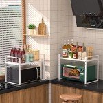 Adjustable Extendable Microwave Oven Rack Organizer