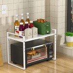 Adjustable Extendable Microwave Oven Rack Organizer