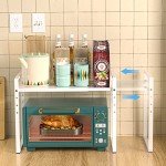 Adjustable Extendable Microwave Oven Rack Organizer