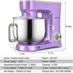 COOKLEE 9.5 Qt Electric Stand Mixer, Lavender