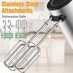 600W Powerful Handheld Electric Mixer with Turbo