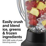 Hamilton Beach Wave Action Blender, 800 Watts, Black