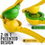 Zulay Kitchen 2-in-1 Metal Lemon Squeezer