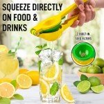 Zulay Kitchen 2-in-1 Metal Lemon Squeezer