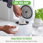 GreenLife 4-Cup Digital Rice Cooker, Touchscreen Controls