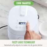 GreenLife 4-Cup Digital Rice Cooker, Touchscreen Controls