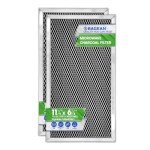 Microwave Charcoal Filter 11.15" x 6.10" for JX81A WB2X9883 GE Microwave Filter Replacement - Carbon Filter Freshens and Filters Kitchen Oven Air in Over-the-Range Stove Fan (2-Pack)
