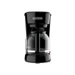 BLACK+DECKER 12-Cup Coffee Maker with Easy On/Off Switch, Easy Pour, Non-Drip Carafe with Removable Filter Basket, Vortex Technology, Black