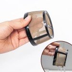 4 Cup Reusable Filter Basket With Mesh Bottom Fits MrCoffee Coffee Maker and Brewer - Permanent Filter Replacement for Mr Coffee Gold Basket-Style Filters 1-Pack