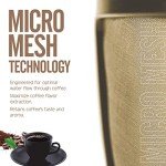 4 Cup Reusable Filter Basket With Mesh Bottom Fits MrCoffee Coffee Maker and Brewer - Permanent Filter Replacement for Mr Coffee Gold Basket-Style Filters 1-Pack