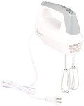 BLACK+DECKER Lightweight Hand Mixer, White, MX1500W