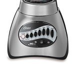 Oster Classic Series 16 Speed Blender with Food Chopper and Glass Jar, Brushed Nickel