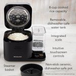KitchenAid Grain and Rice Cooker 8 Cup with Automatically Sensing Integrated Scale + Water Tank, KGC3155BM