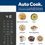 GE GCST10A1WSS 3-in-1 Microwave Oven, 1,050 Watts Air Fryer, Broiler & Convection Mode, Child-Lock Technology, Kitchen Essentials for The Countertop or Dorm Room, New 1.0 Cu. Ft, Stainless Steel