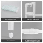 pelreame Microwave Rack,Microwave Stand,Kitchen countertop Organizer,Kitchen Counter Storage,Small Microwave Stand,Microwave Stand countertop,Microwave Oven Rack,Microwave Stands（White）…