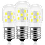 MIFLUS E17 LED Bulb Microwave Oven Appliance Light Bulb Super Power Saving Multiple Purpose Under Hood Over Stove Lights-3W(Equal to 40W Incandescent),380LM,6000K Daylight White-3 Packs