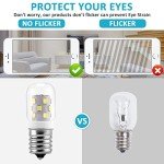 MIFLUS E17 LED Bulb Microwave Oven Appliance Light Bulb Super Power Saving Multiple Purpose Under Hood Over Stove Lights-3W(Equal to 40W Incandescent),380LM,6000K Daylight White-3 Packs
