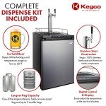 Kegco Kegerator, Dual Tap, Stainless Steel