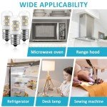 MIFLUS E17 LED Bulb Microwave Oven Appliance Light Bulb Super Power Saving Multiple Purpose Under Hood Over Stove Lights-3W(Equal to 40W Incandescent),380LM,6000K Daylight White-3 Packs