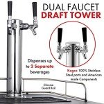 Kegco Kegerator, Dual Tap, Stainless Steel