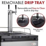 Kegco Kegerator, Dual Tap, Stainless Steel