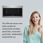 Microwave Light Bulb for GE Samsung Kenmore Maytag Elite Over The Stove Range Microwave Oven, Night Light/Stove Light Bulb G8 120V 20W Under Microwave Light, Replaces WB25X10019 WB36X10213, 2 Pack