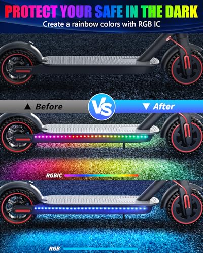 Keiurot RGB LED Light Strips for Scooters