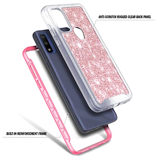 Glitter Rose Gold Case for Motorola Moto G Series