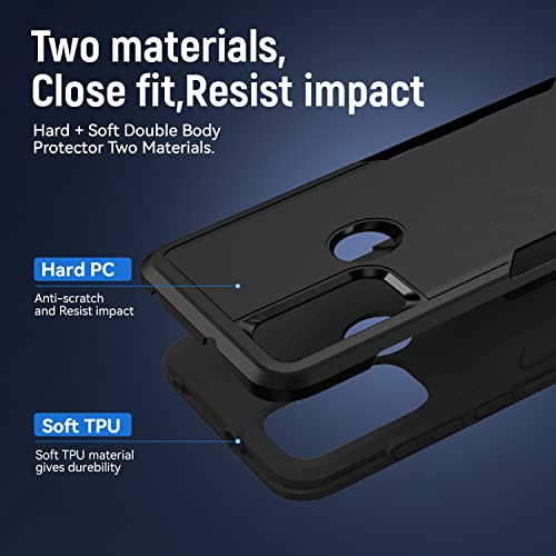 Heavy-Duty Rugged Case with Screen Protector for Moto G