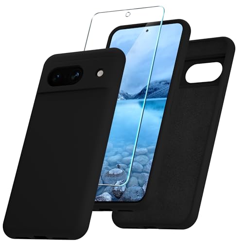 Google Pixel 8a Silicone Case with Screen Protector