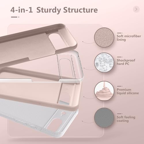 Pink Liquid Silicone Case for Google Pixel 8