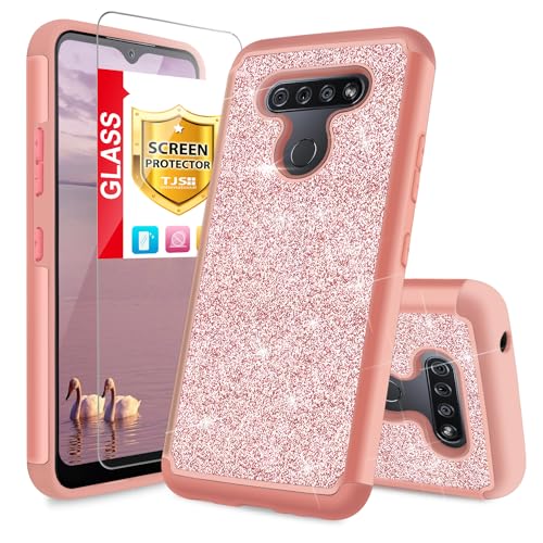Glittery Rose Gold Case for LG K51/Q51