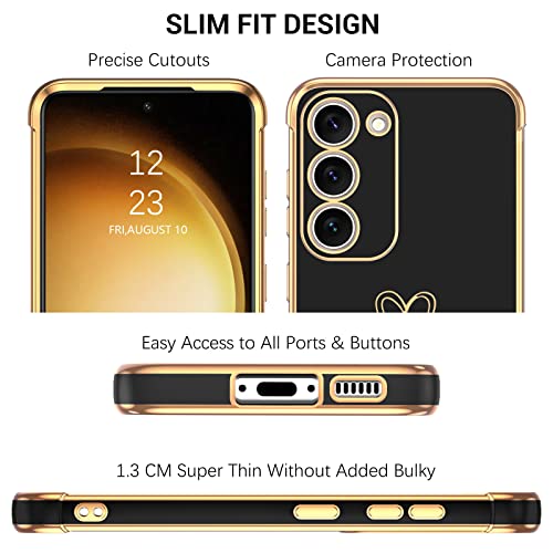 Heart Pattern Slim TPU Bumper Case Samsung Galaxy S23