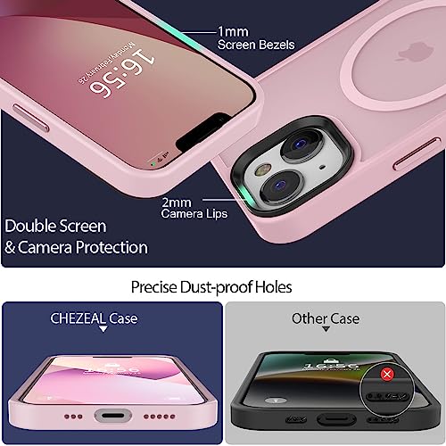 Pink Slim Magnetic iPhone 14/13 Case, Matte Finish