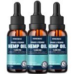 High Potency Organic Hemp Oil Drops - 3 Pack