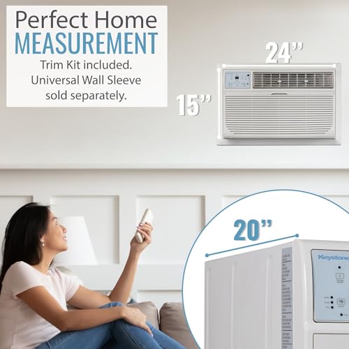 14,000 BTU Through-The-Wall AC with Heating & Remote