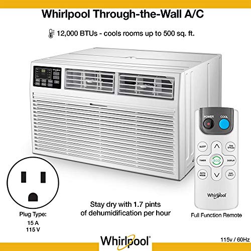 Whirlpool 12K BTU Through-the-Wall Air Conditioner & Dehumidifier