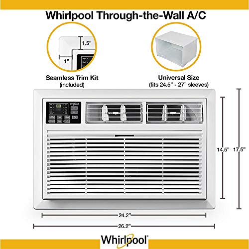Whirlpool 12K BTU Through-the-Wall Air Conditioner & Dehumidifier