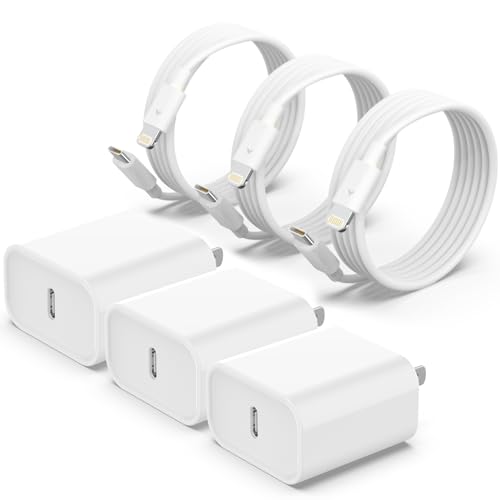3 Pack iPhone Fast Charger Set with 20W PD