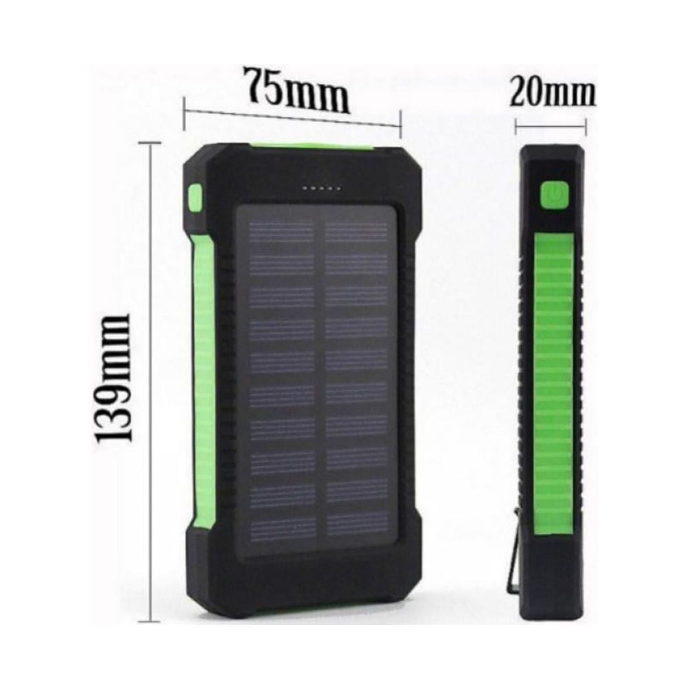 Waterproof Solar Power Bank for Phones: 50000mah Dual-USB