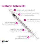 EasyTouch U-100 Insulin Syringe, 31G, 100 Count