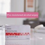 Isopropyl Alcohol Prep Pads, 100 Individually Wrapped Wipes