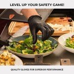 Black Nitrile Gloves, Powder-Free, 100-Count Small