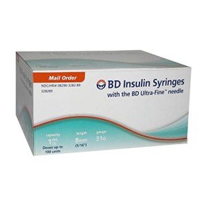 Ultra-Fine Insulin Syringes 31G – 90 Count