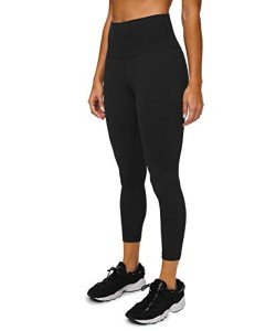 High-Waisted Black Yoga Pants - Size 6