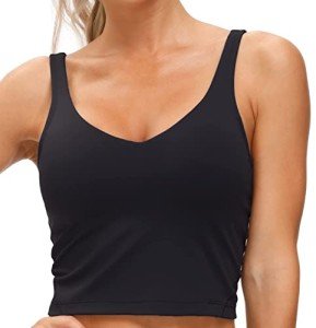 Wirefree Padded Longline Sports Bra for Women