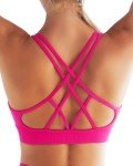 Running Girl Padded Medium Support Sports Bra