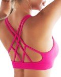 Running Girl Padded Medium Support Sports Bra